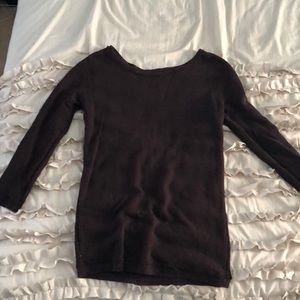 Dark brown Aerie, 3/4 sleeve “tunic” length top.